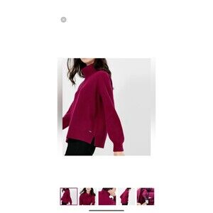 Joules Halton Wool/Cashmere sweater Sz 6 berry